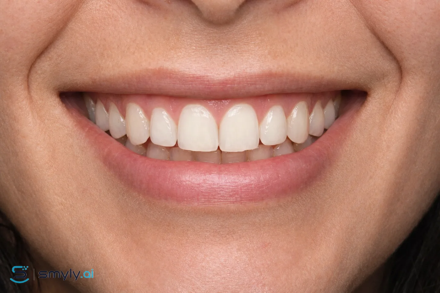After: Smyly simulation of composite veneers on the same smile