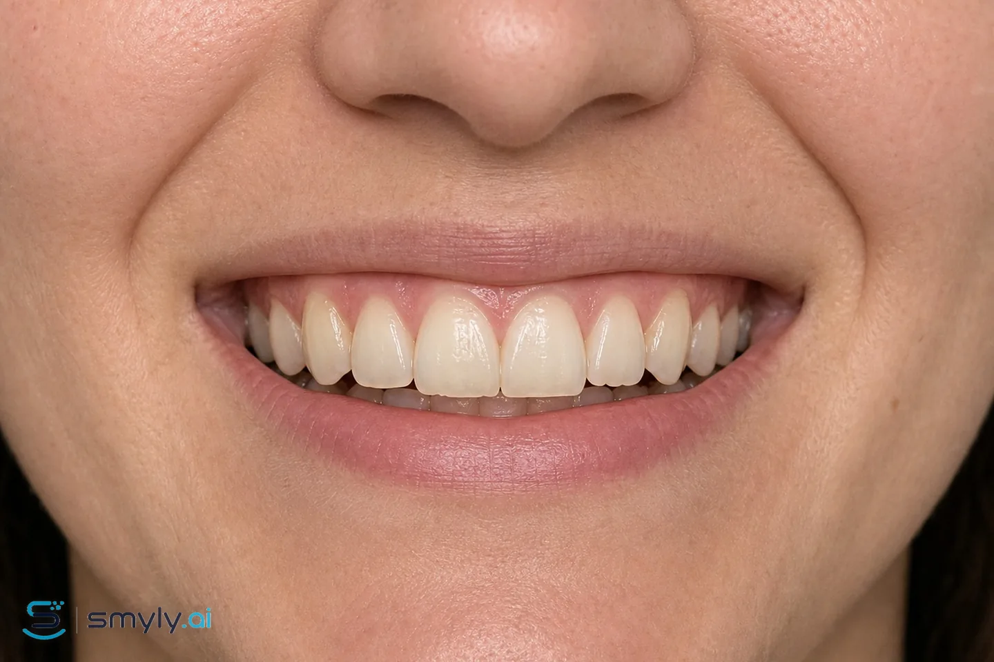 Before: sample smile before tooth reshaping