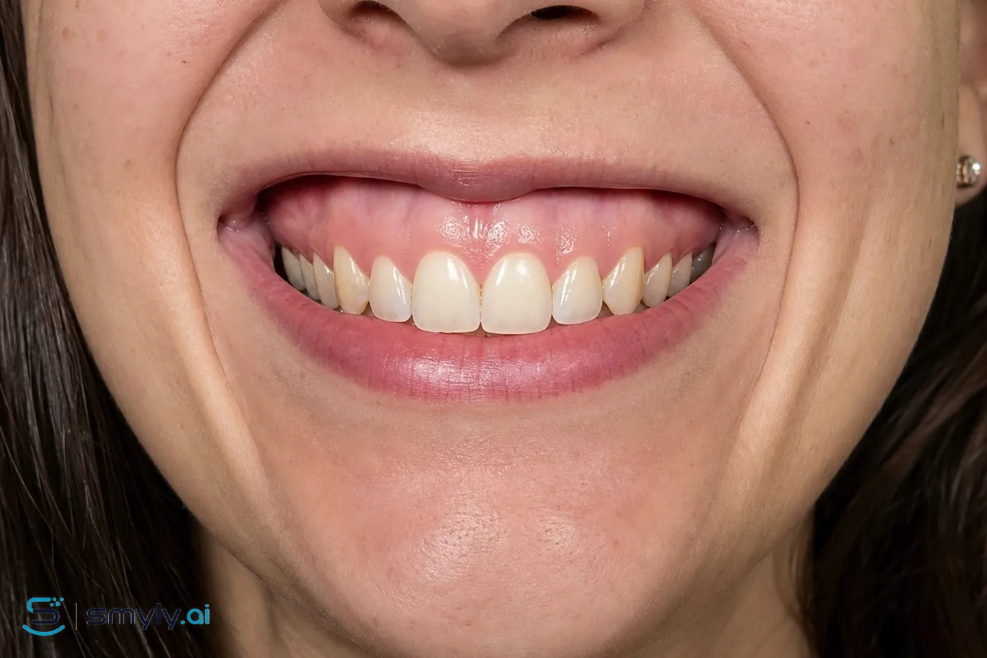 Before: sample smile before gum contouring