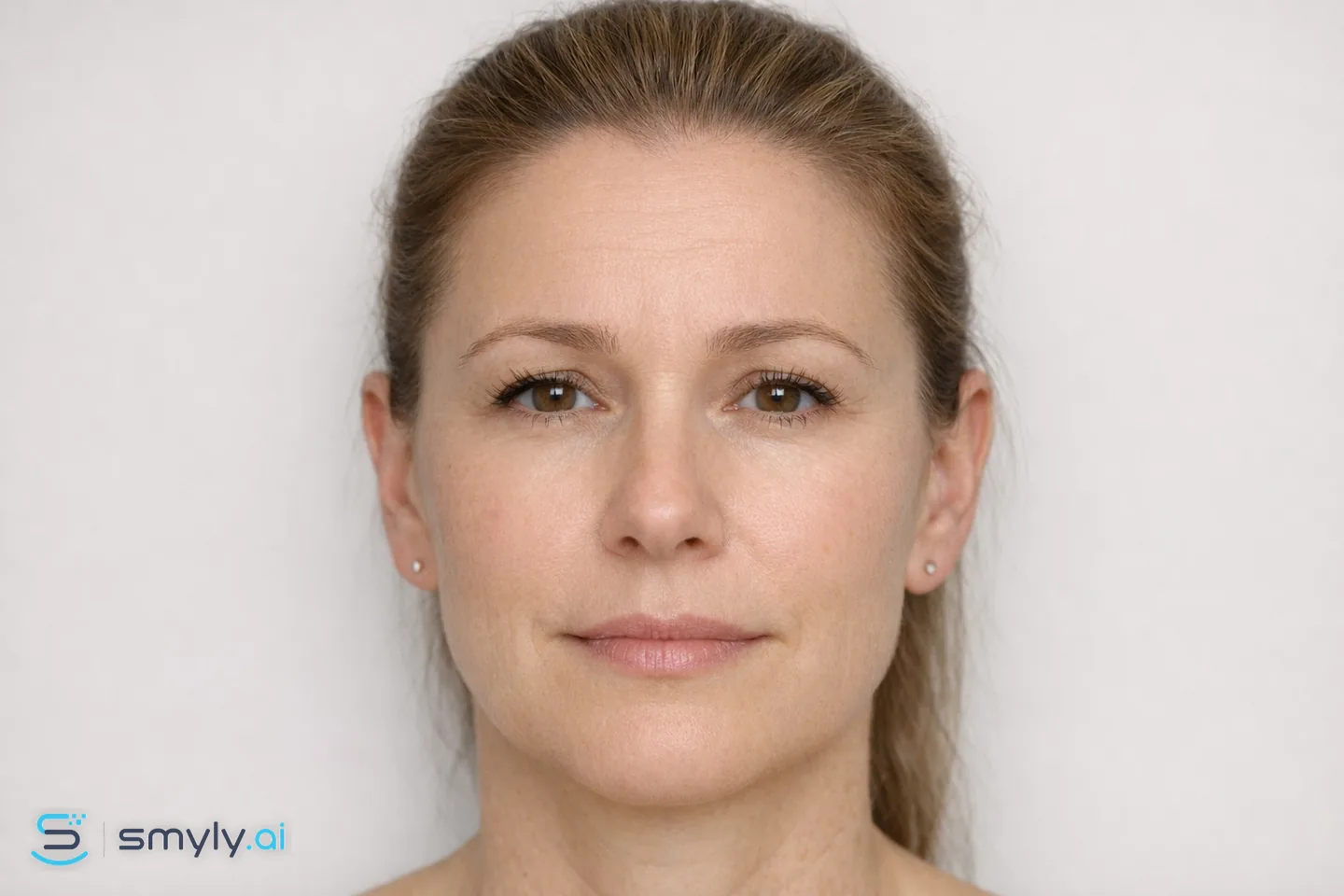 After: Smyly simulation of wrinkle relaxer results on the same face